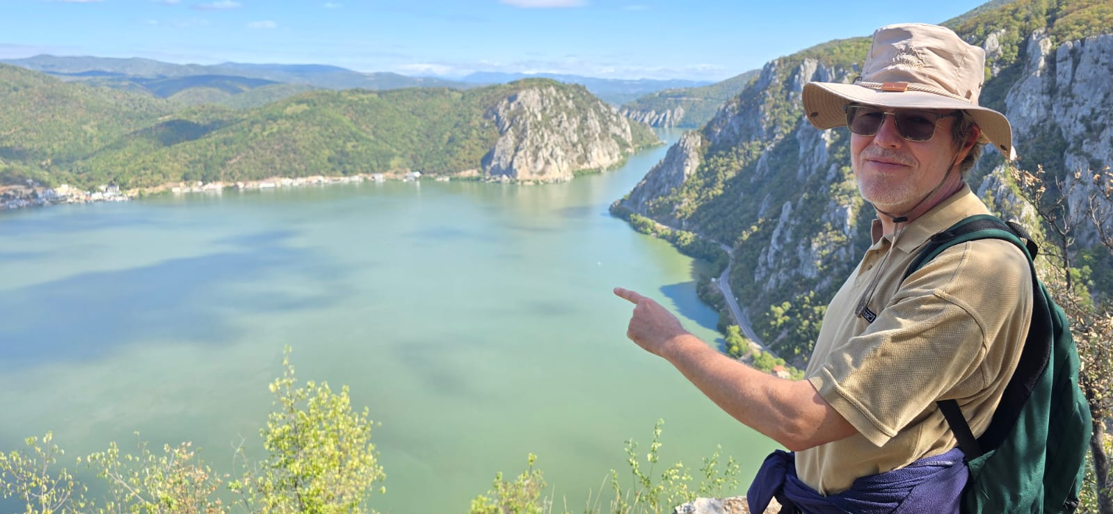 Ausblick über die Donau am Eisernen Tor